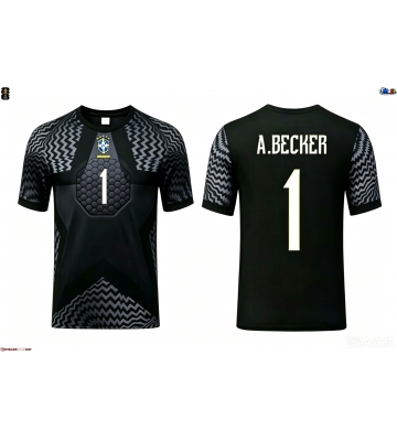 Brazílie Alisson Becker #1 Brankář Domácí Dres MS 2026 Krátkým Rukávem